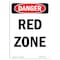 Signmission Safety Sign, OSHA Danger, 7" Height, Red Zone, Portrait OS-DS-D-57-V-2484 - alternate 1